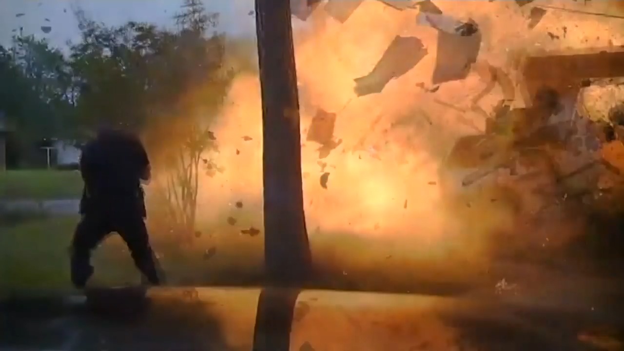 Everything looked routine - then the house suddenly exploded in front ...