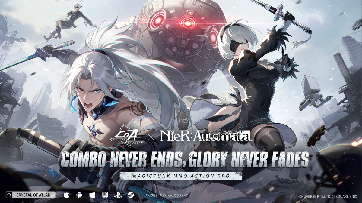 Crystal of Atlan teams up with NieR: Automata for a massive crossover
