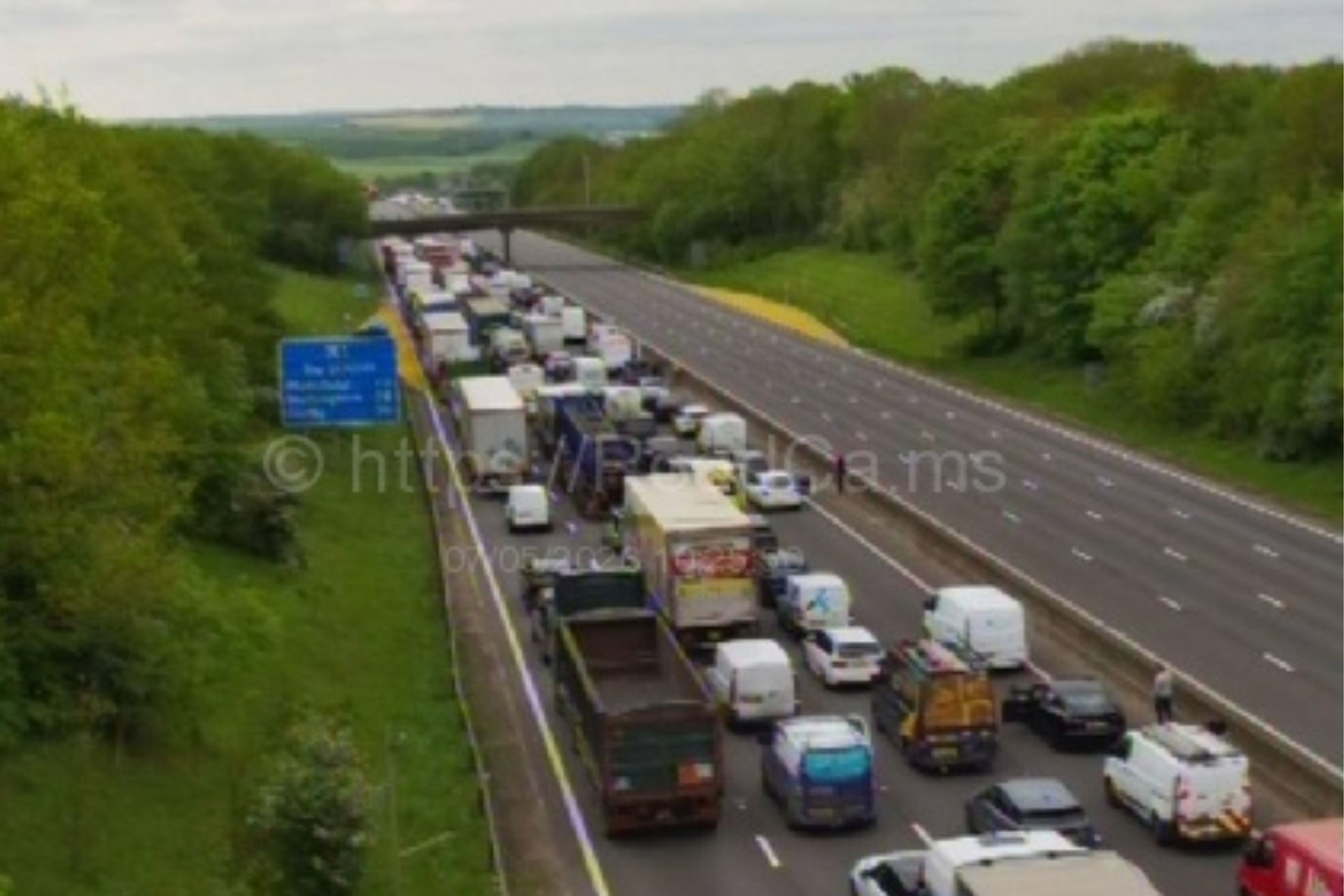 All lanes on M1 reopen after reports of a 'medical incident' between ...