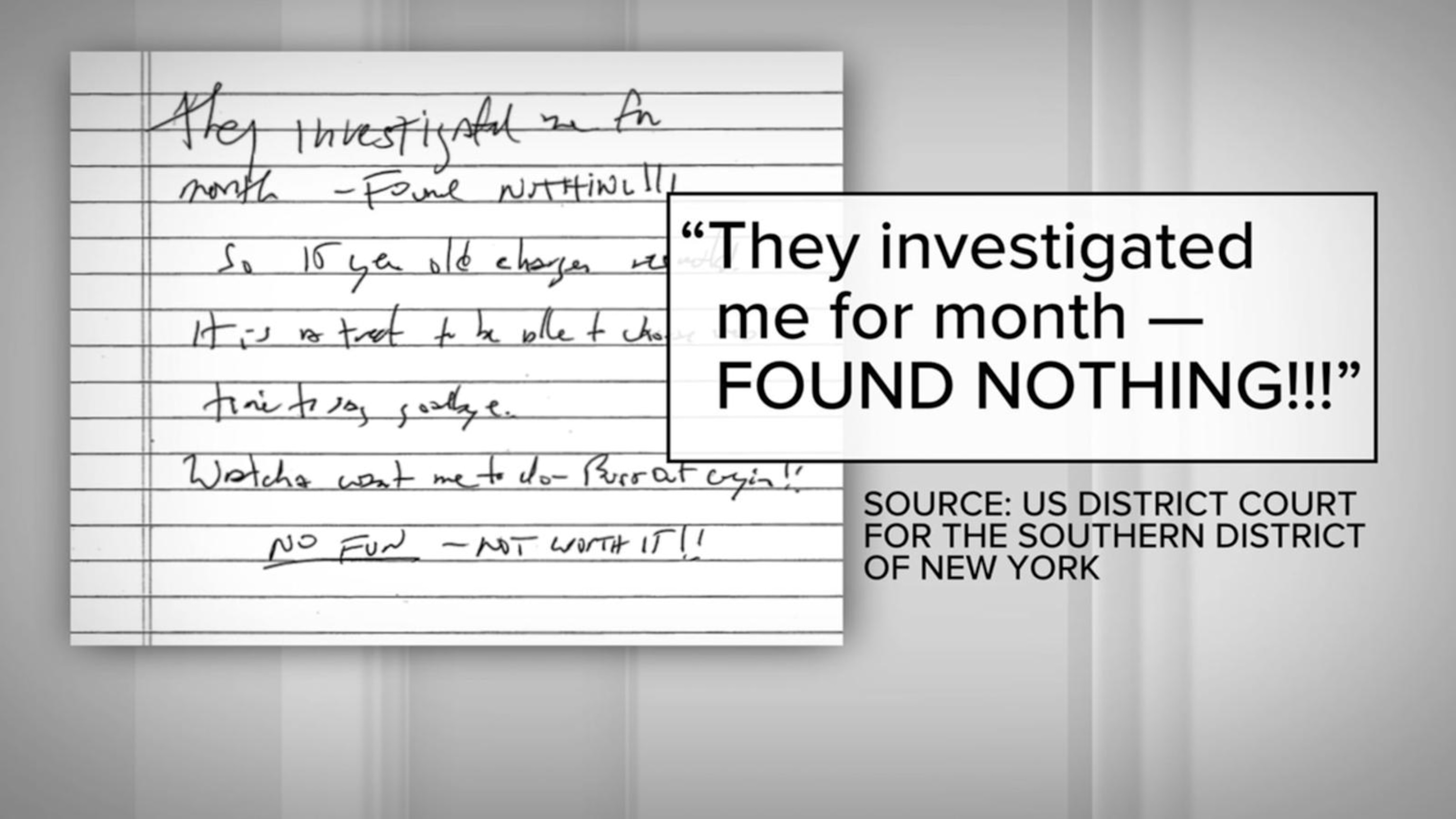 Federal judge unseals purported Epstein suicide note