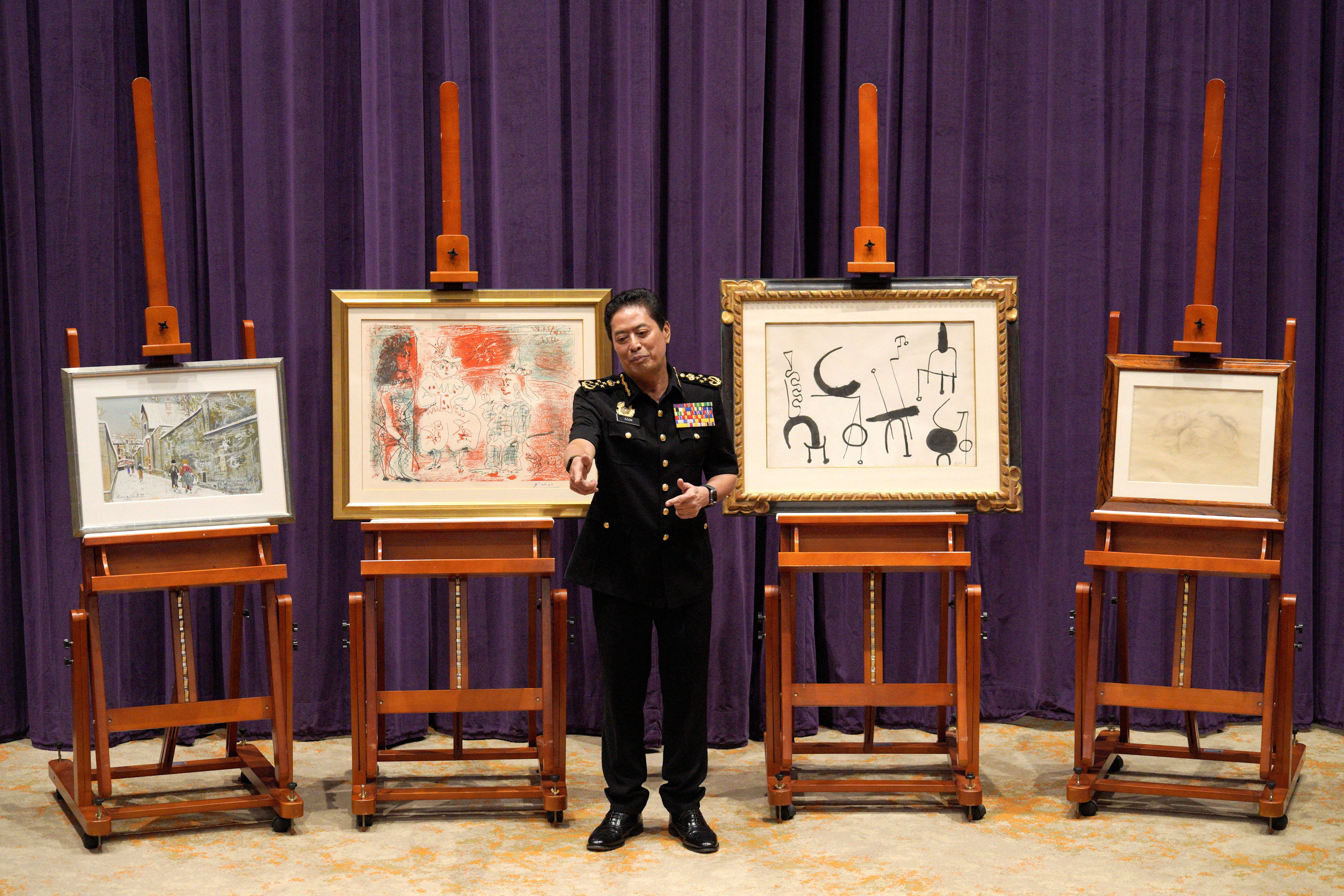 Malaysia unveils Picasso and Miró works recovered from 1MDB scandal