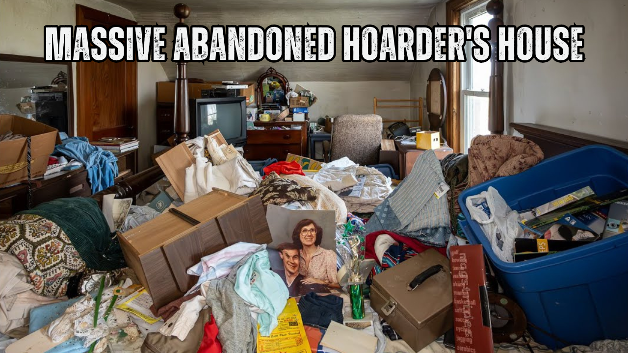 Inside a massive abandoned hoarder house full of forgotten belongings