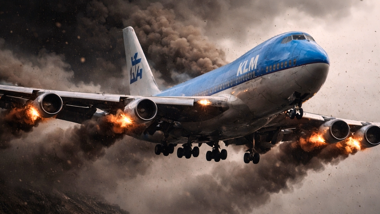 KLM 867 lost all four engines over Alaska