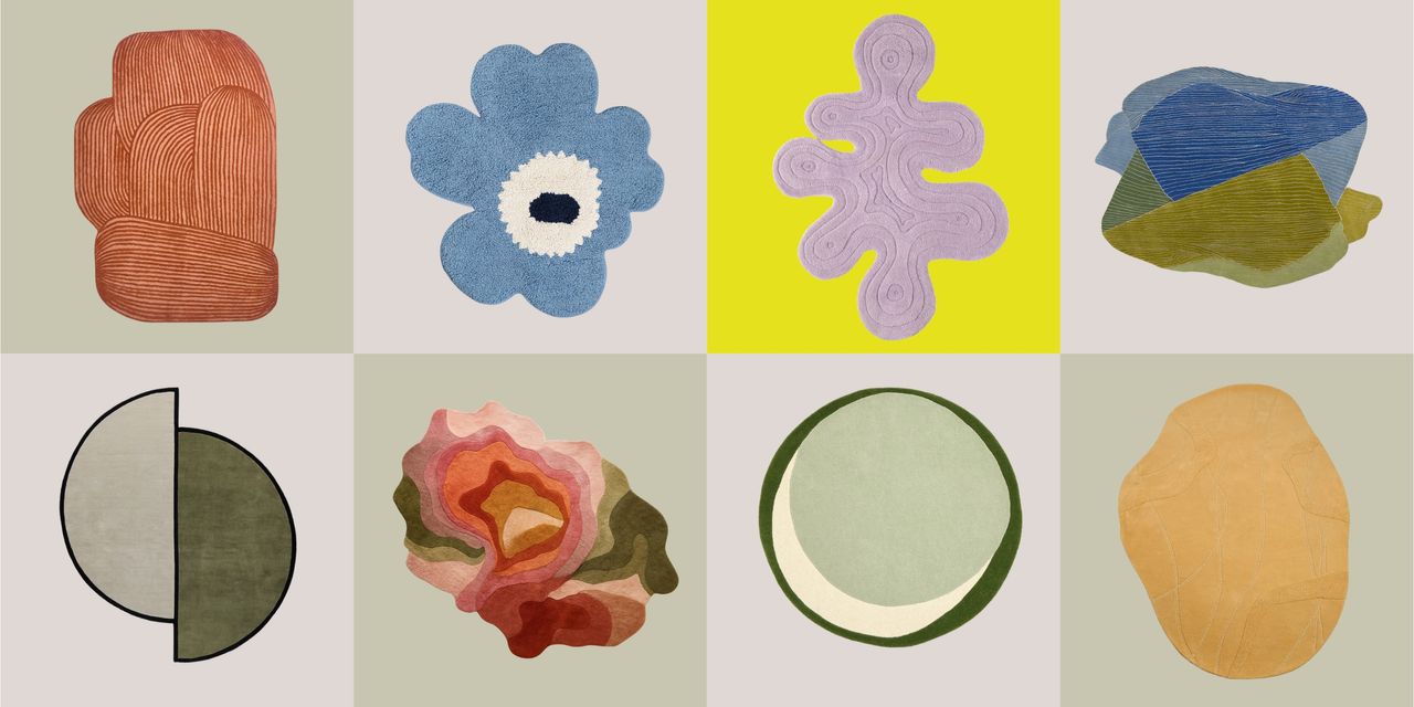 Irregularly shaped rugs are what your space is missing