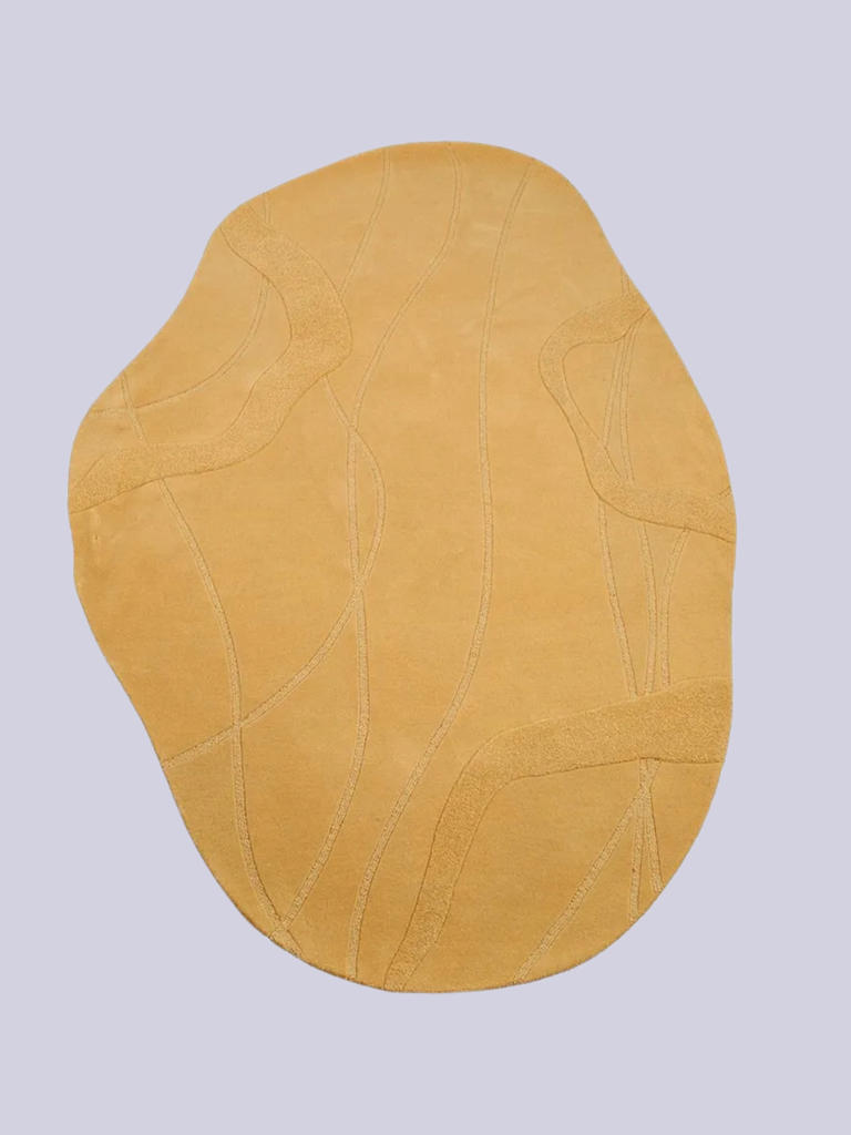 Irregularly shaped rugs are what your space is missing