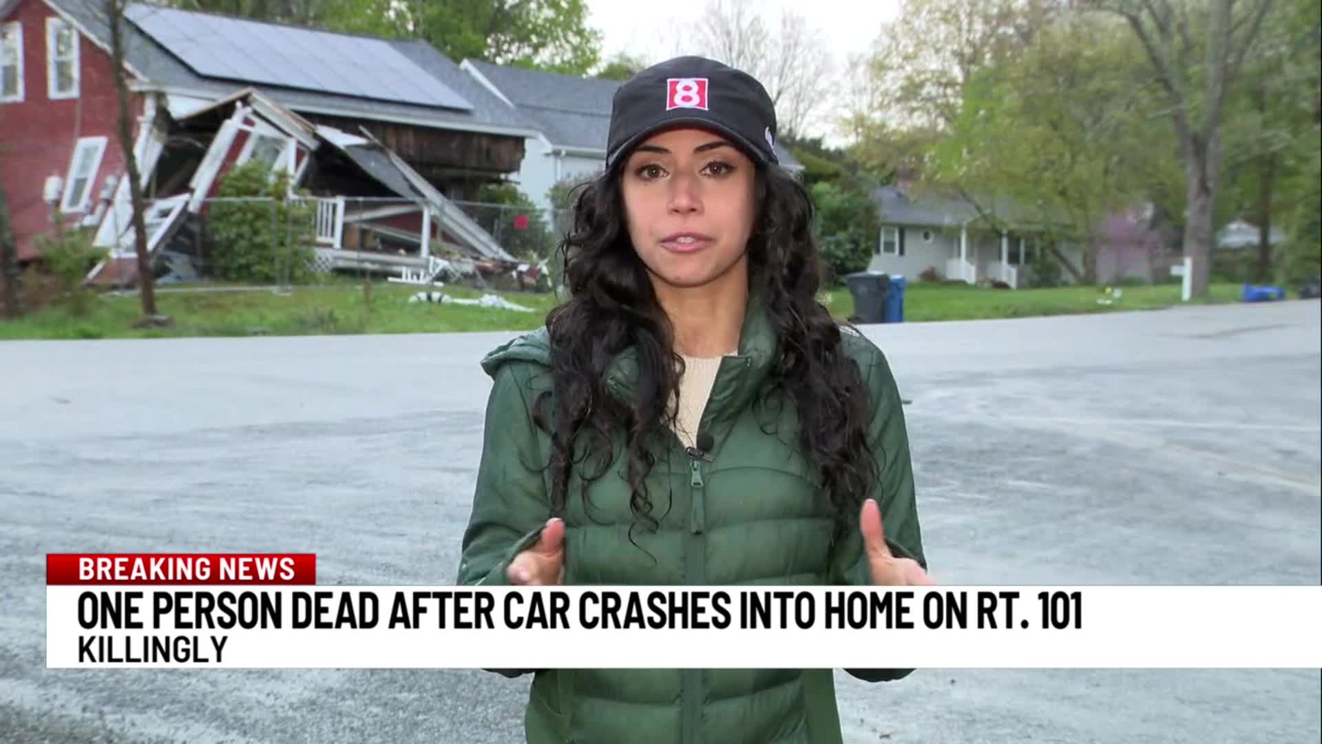 1 person dead after vehicle crashes into house on Route 101 in Killingly