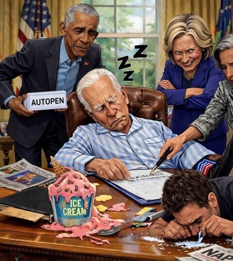 Trump posts wild new AI picture trolling Biden, Obama and Clinton