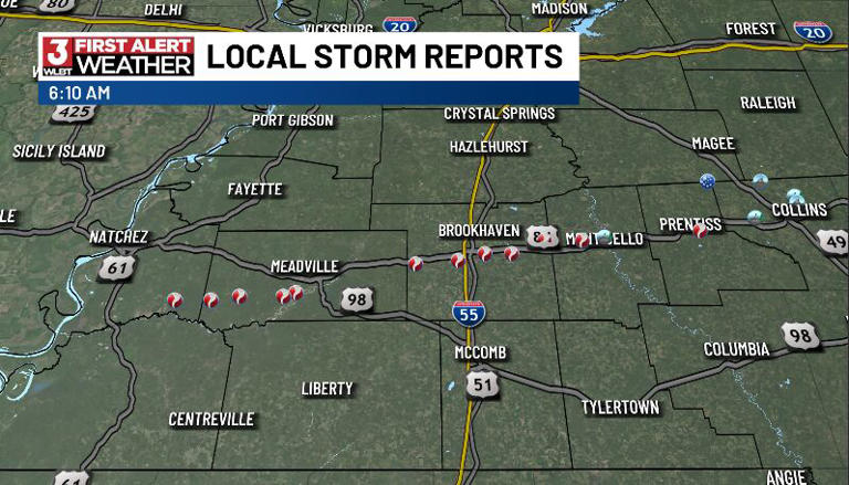 Multiple storms leave widespread damage across southern Mississippi