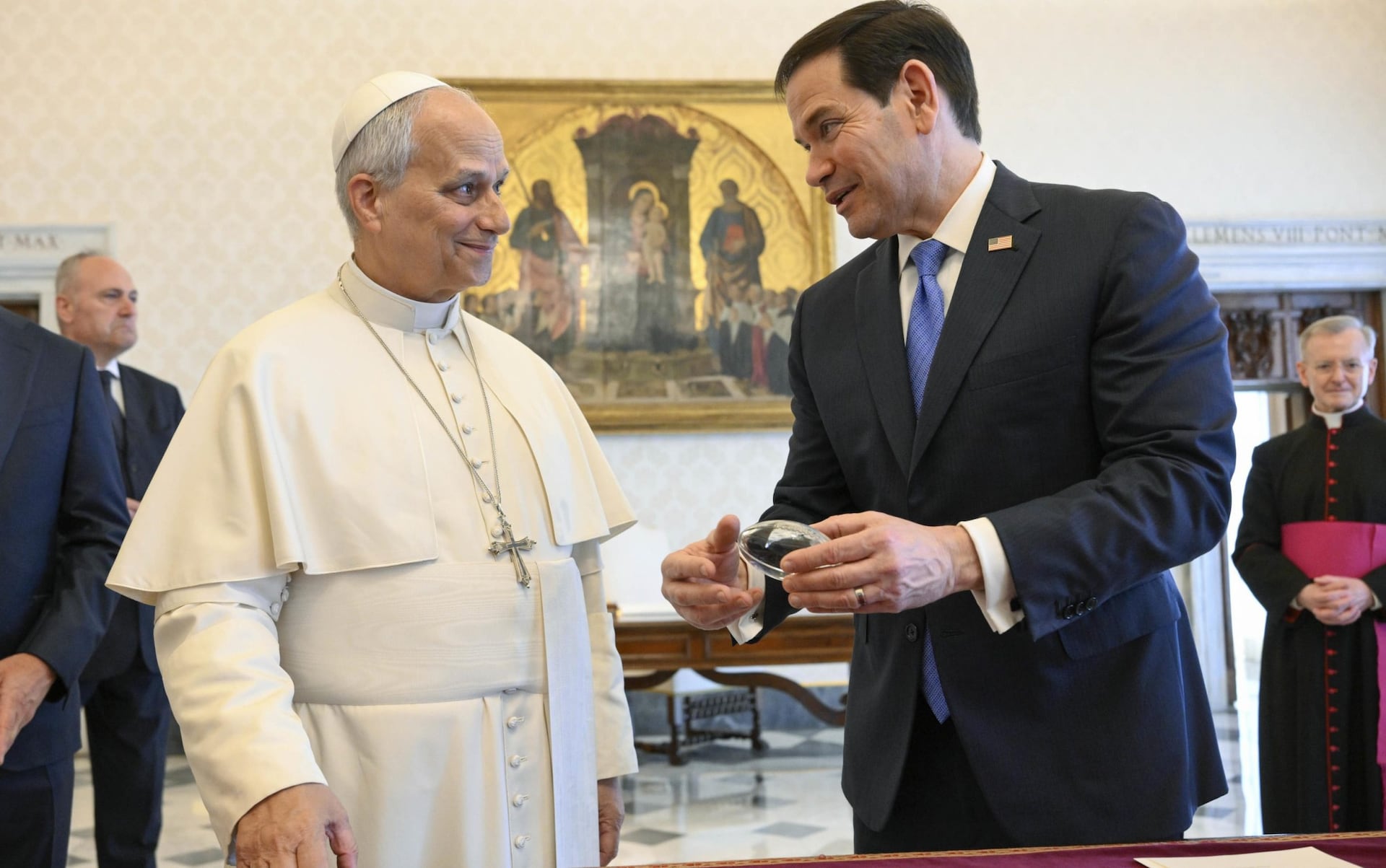 The Pope with Marco Rubio