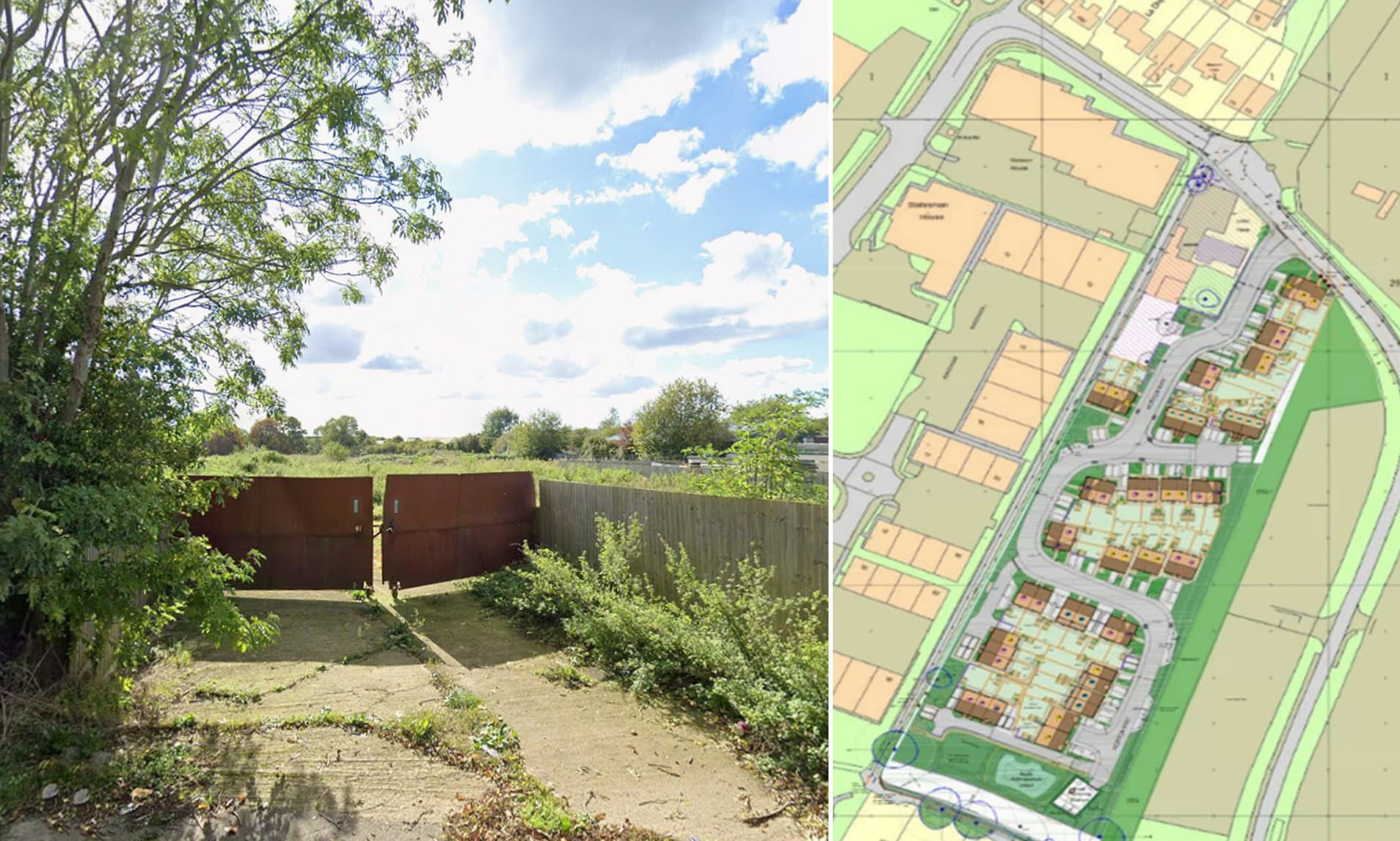 Residents' fury over plan to build 54 homes and a sewage plant below ...
