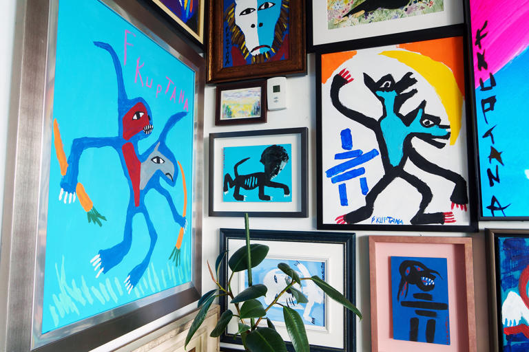 Inside an art dealer’s 430-square-foot apartment crammed with paintings