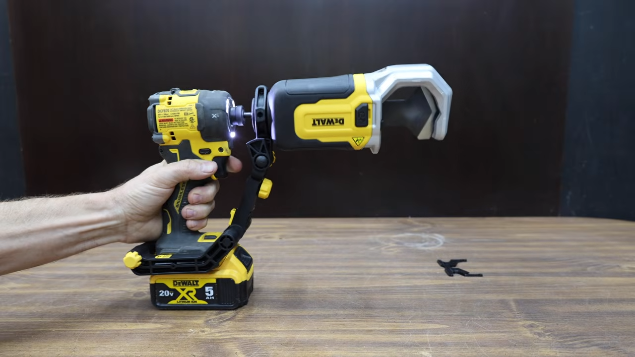 Watch how he replaced 10 power tools with one drill