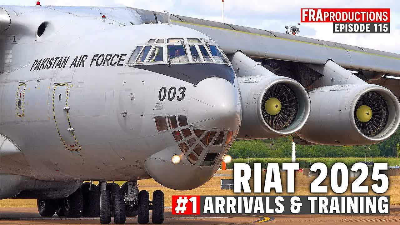 Watch 400+ tons of military aircraft arrive at RIAT - 