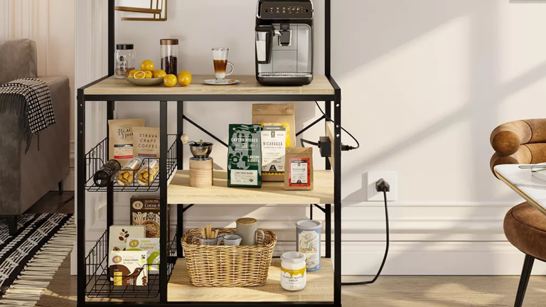 Target has a 5-tier baker's rack that can hold up to 196 pounds for ...