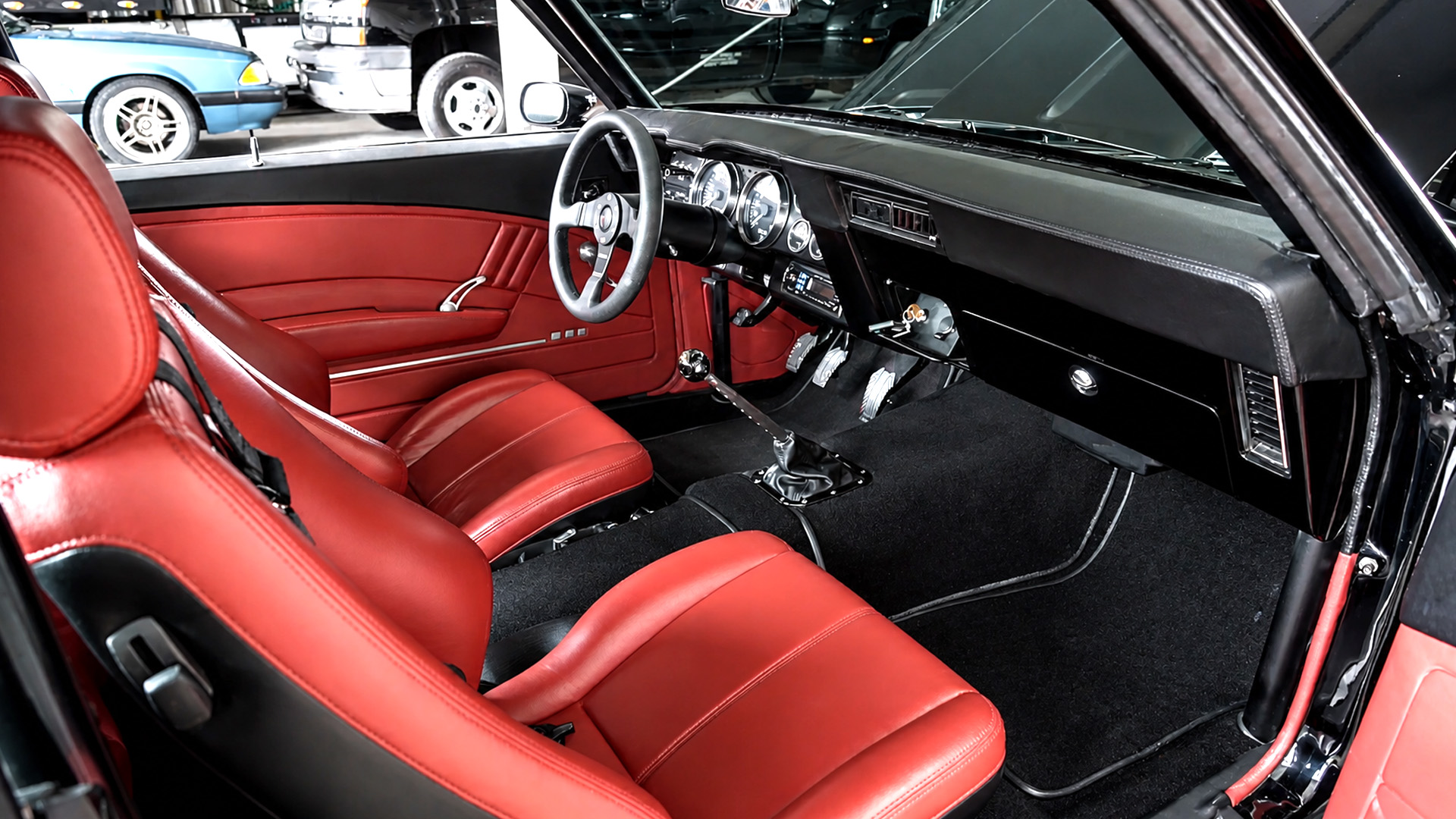 Detroit Speed Camaro with luxurious Porsche terra cotta leather interior
