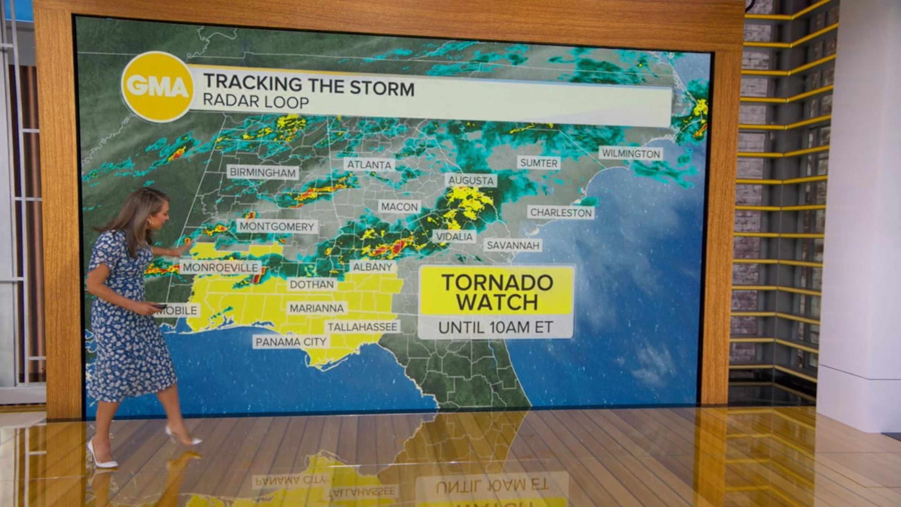 Tracking tornado threat across South
