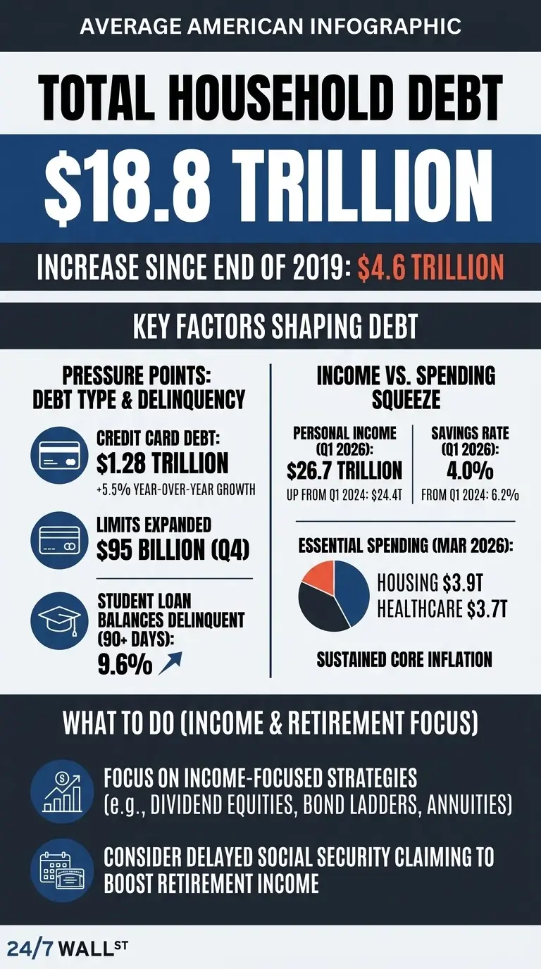 Household debt hit $18.8 trillion, but surprisingly higher paychecks ...