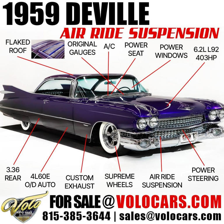 Custom 1959 Cadillac DeVille blends classic style with modern performance
