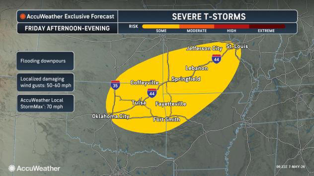 Severe storms to persist through Mother's Day weekend as peak season ...