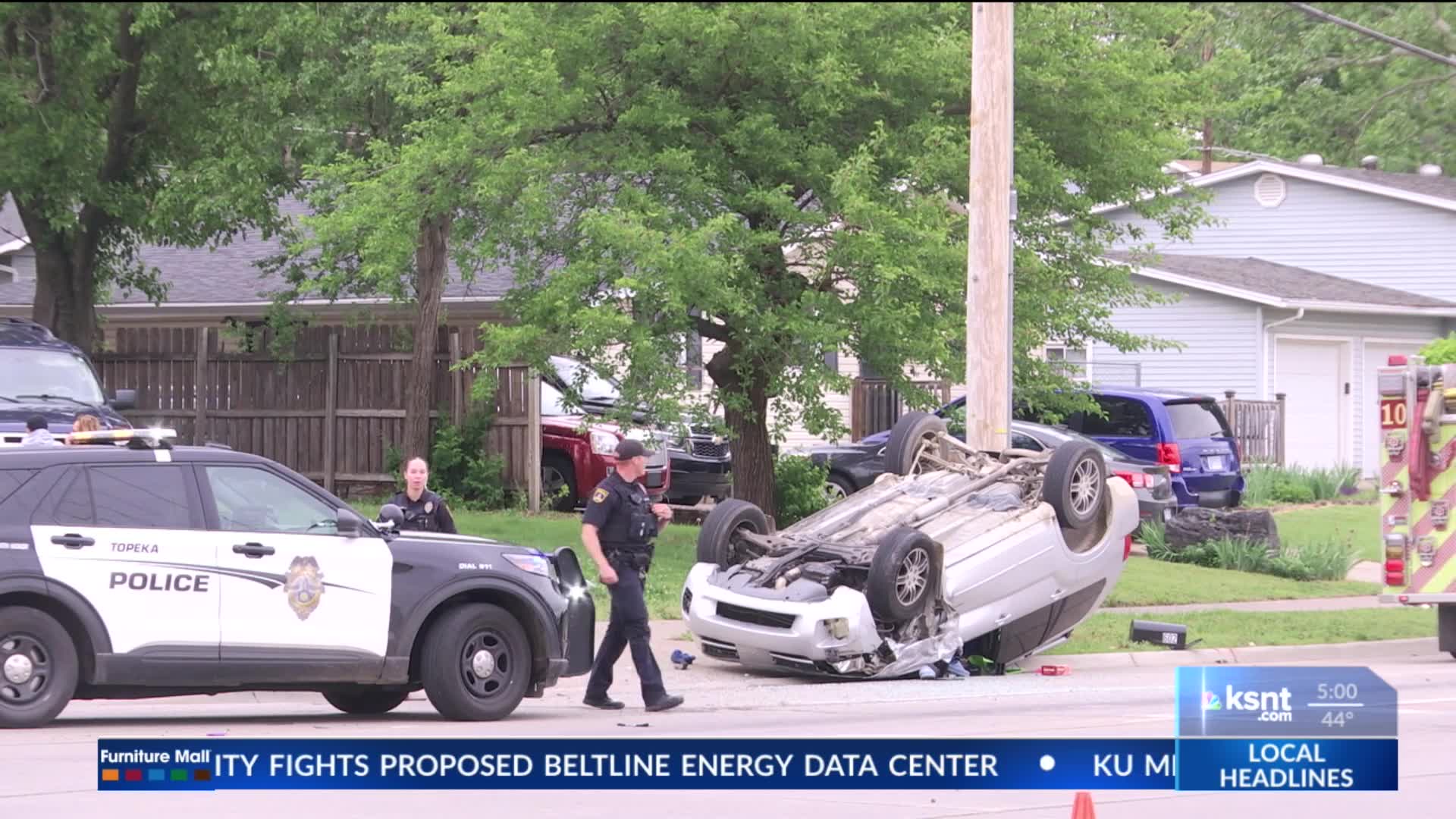 Police arrest two women after child injured in Topeka rollover crash