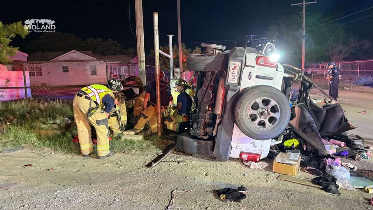 Midland driver killed after Bronco rollover crash on East Stokes Avenue