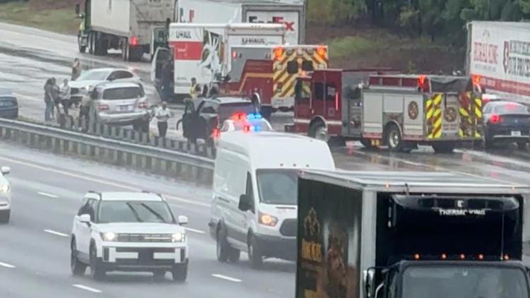Multi-vehicle accident on I-75 South in Monroe County closes all lanes