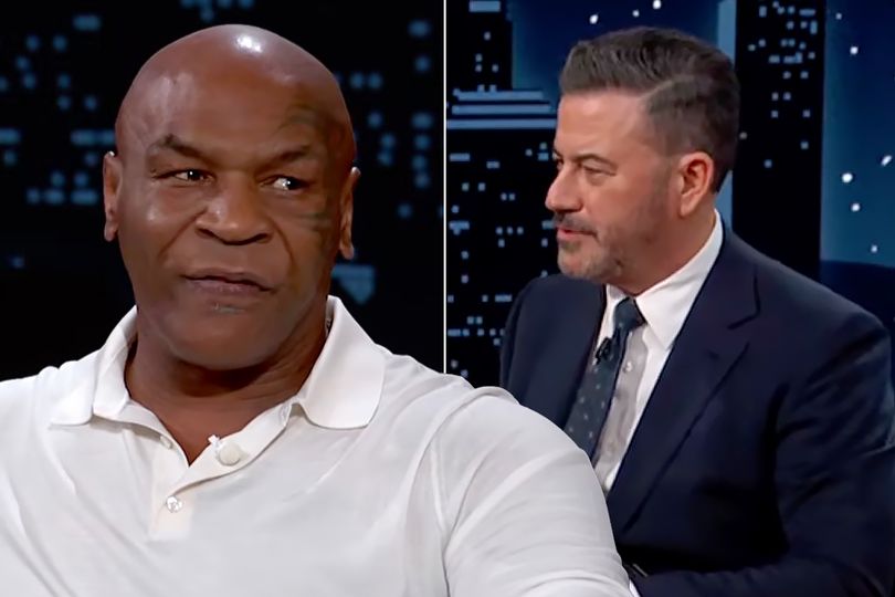 Jimmy Kimmel interrogates Mike Tyson on his ties with Donald Trump