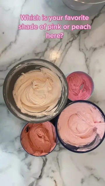 Help me choose the perfect pink frosting shade