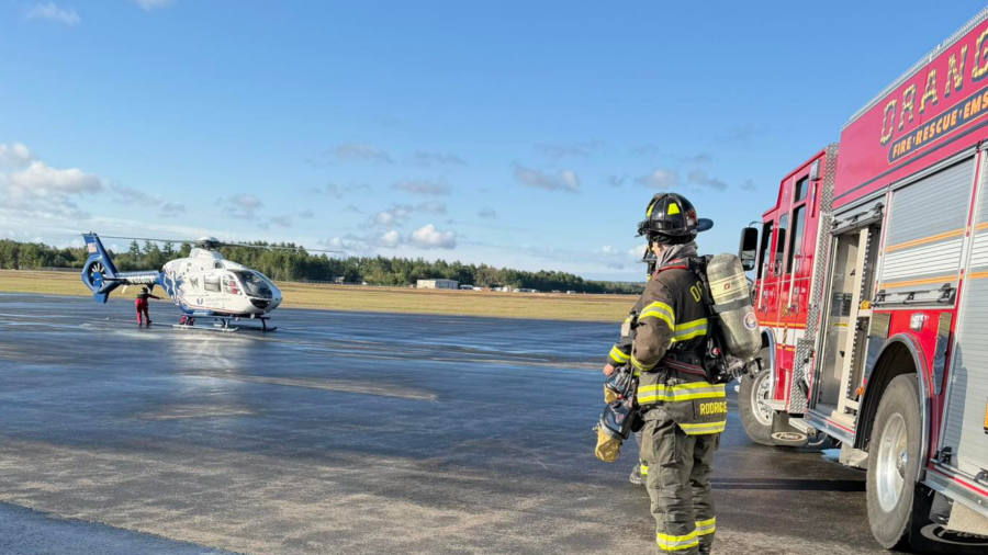 Pedestrian airlifted to trauma center after crash in Orange