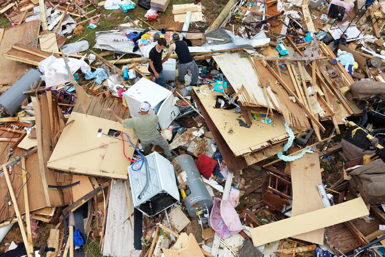 Photos of Mississippi communities reeling after tornadoes