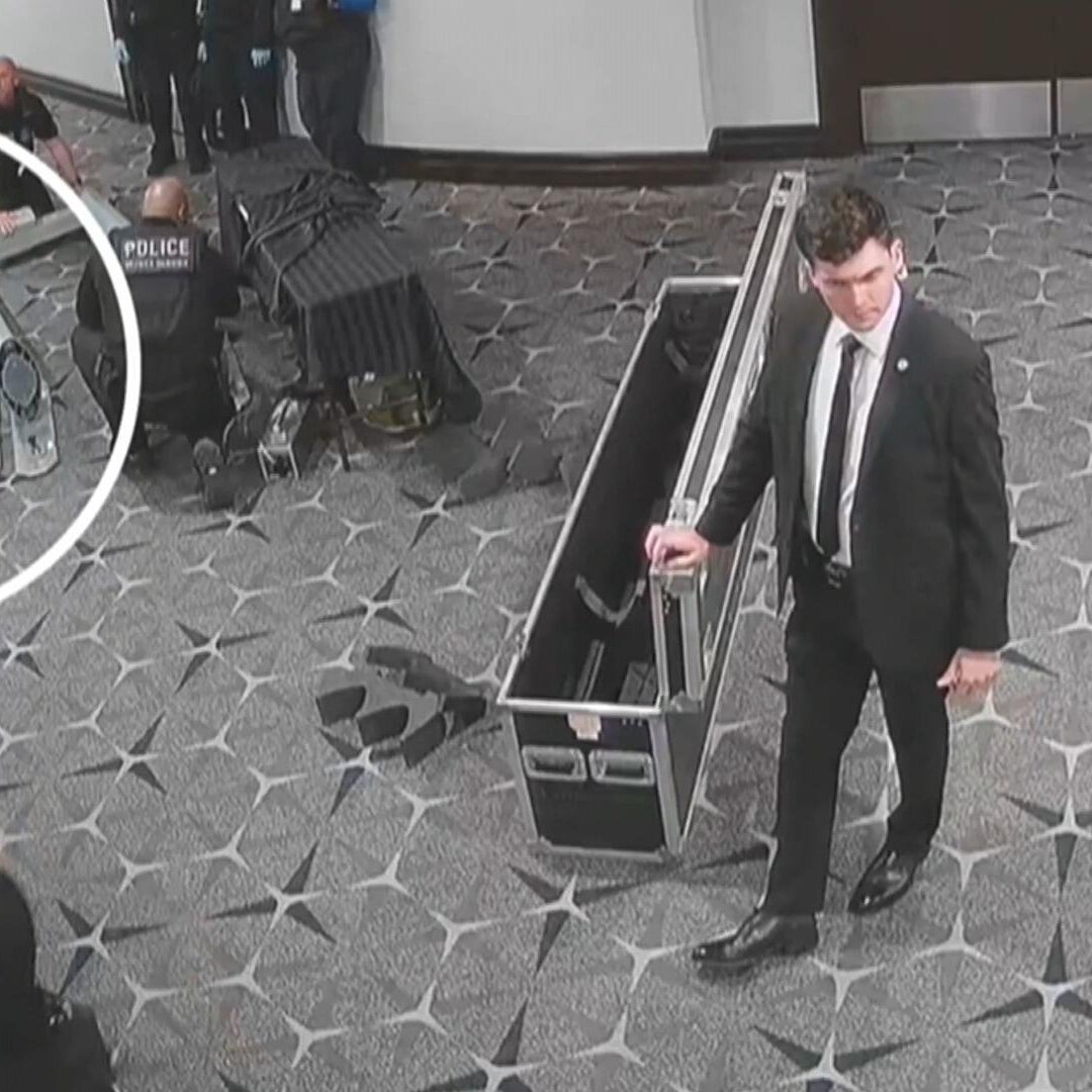 WASHINGTON, DC - APRIL 25: Members of the audience file out of the ballroom after a shooting incident at the annual White House Correspondents Association Dinner April 25, 2026 in Washington, DC. According to reports, President Donald Trump, along with other government officials, were evacuated from the Washington Hilton after a shooting incident.