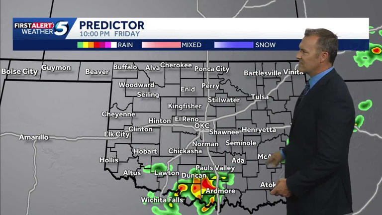 Timeline: Storms could bring damaging wind gusts to Oklahoma on Friday
