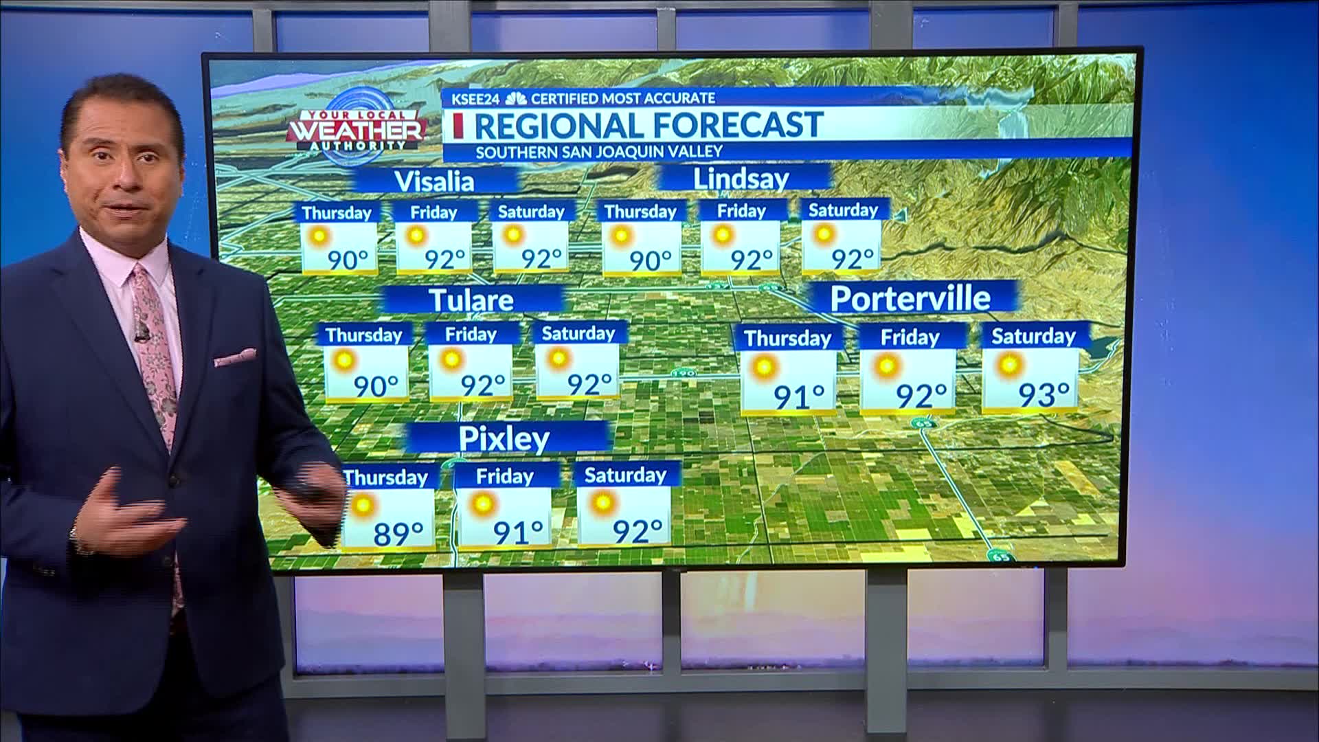 Thursday South Valley forecast