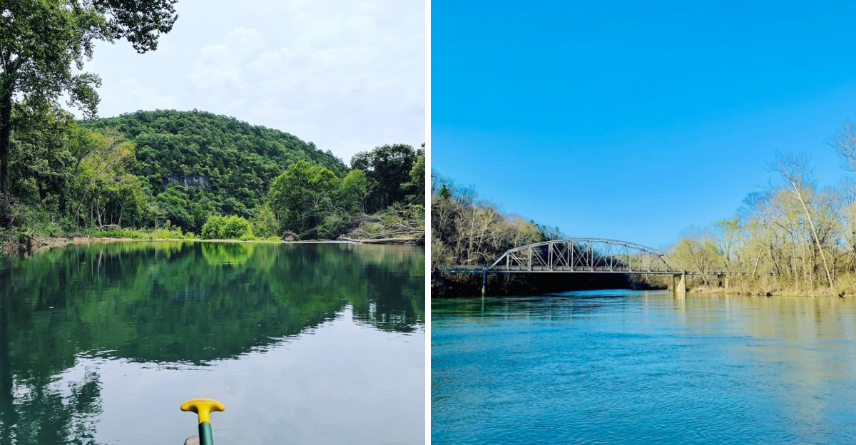 This crystal-clear Missouri river feels like you’re floating on glass