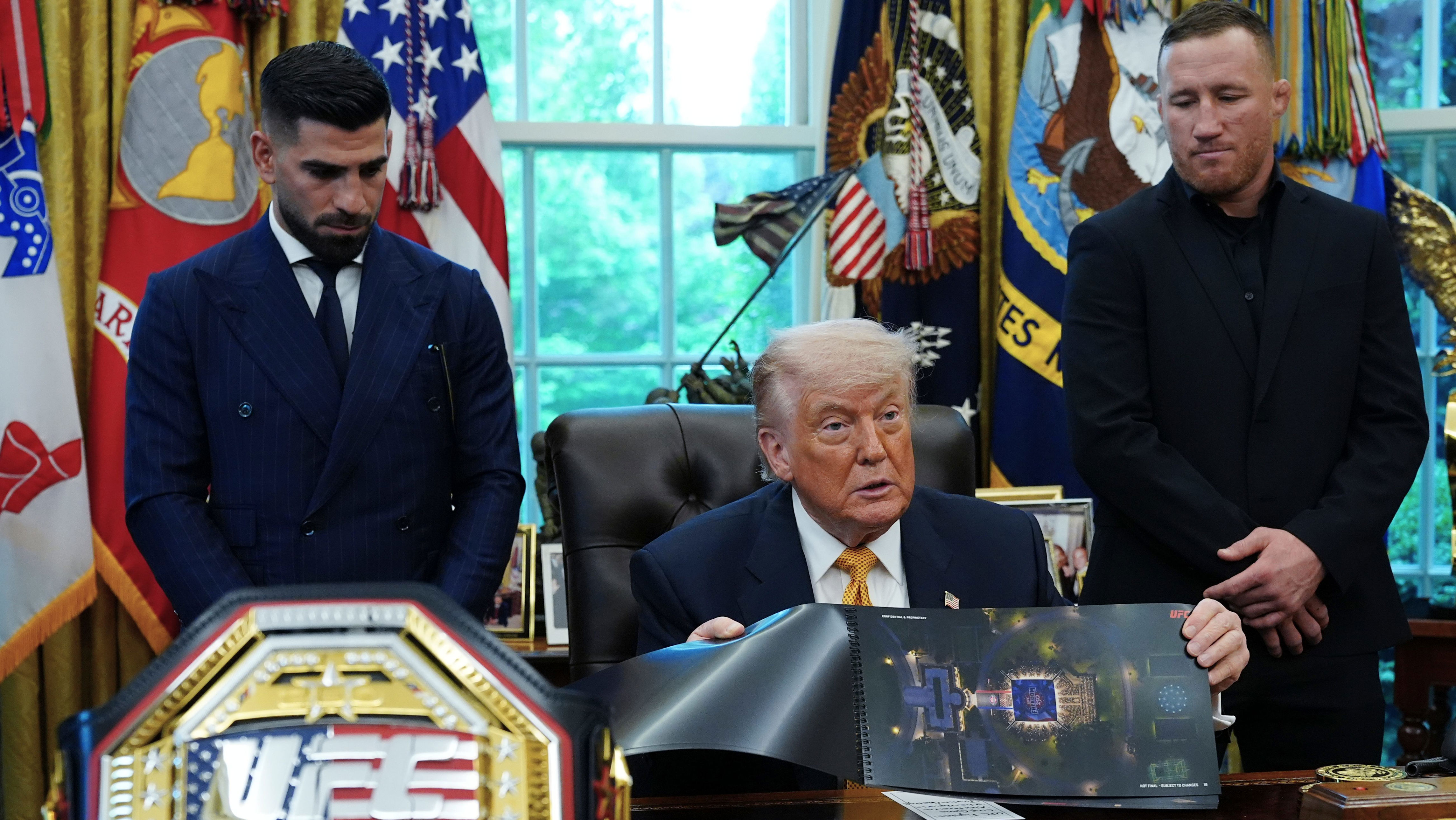 “Nunca pensé que serías tan amable”: Ilia Topuria a Trump durante ...