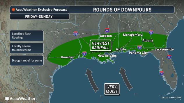 Severe storms to persist through Mother's Day weekend as peak season ...