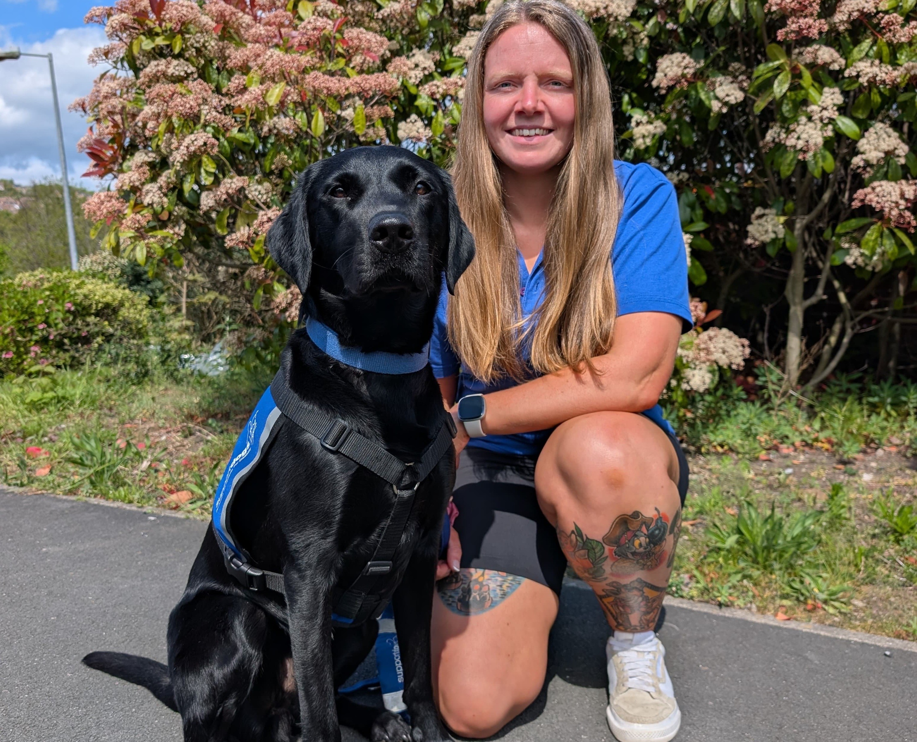 The Support Dogs instructor who is going above and beyond – despite being allergic to dogs