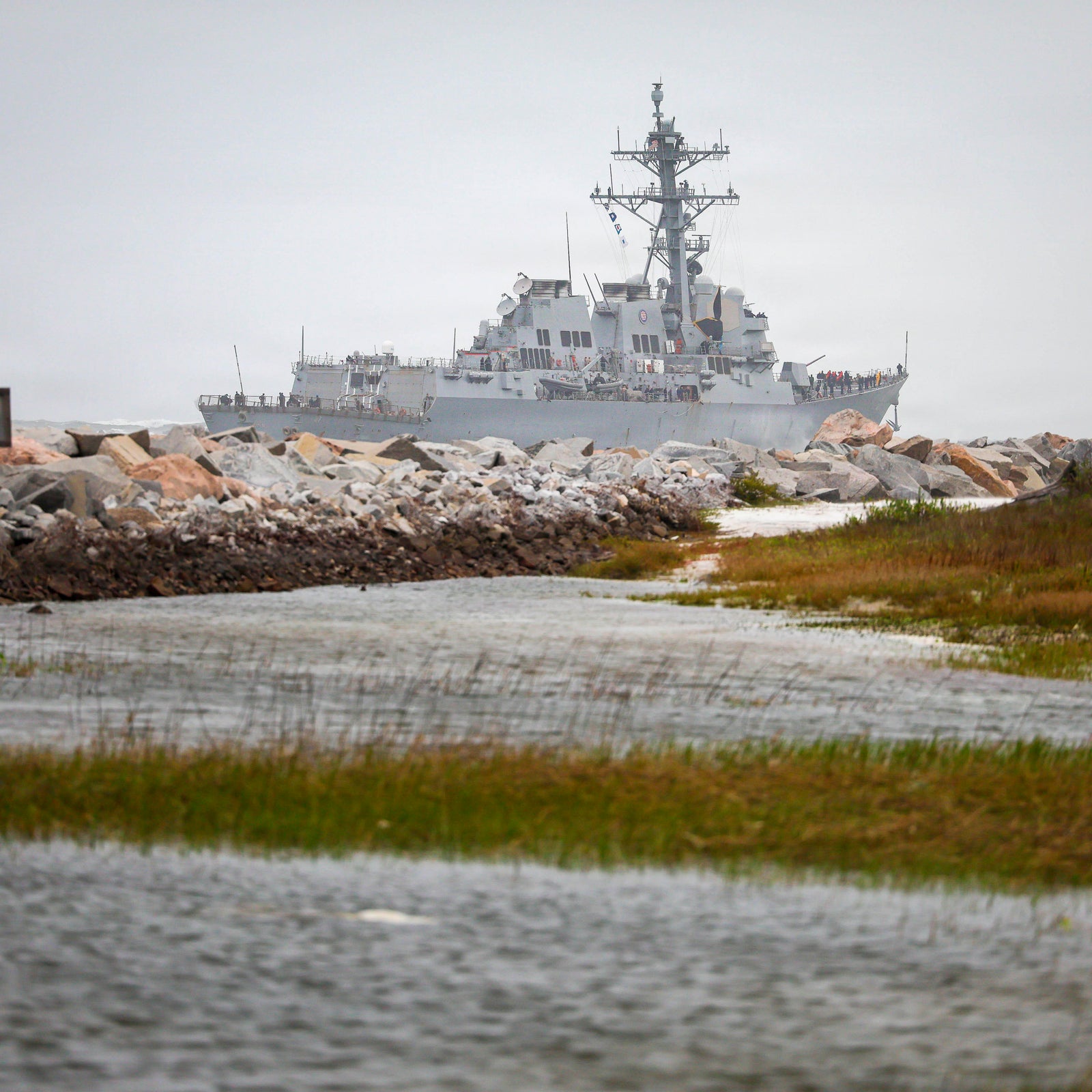 U.S. says its destroyer shot down 14 drones in Red Sea launched from Yemen on Saturday, Dec. 16, 2023.