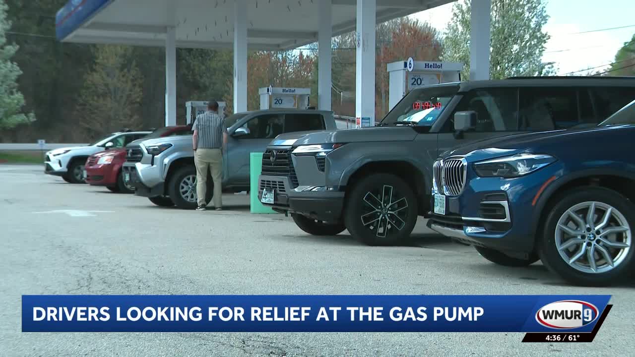 Long lines form as drivers line up for cheaper gas