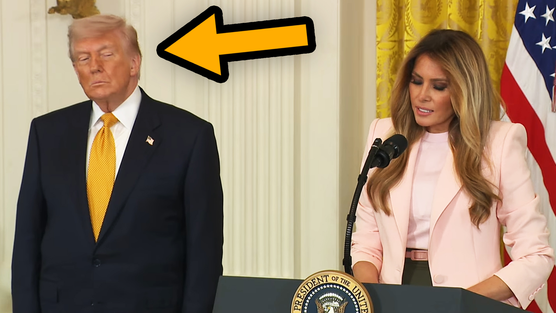 Trump laughed at during speech