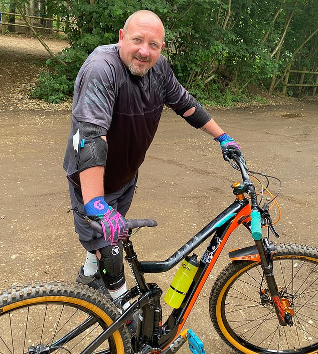My husband crashed his bike and was rushed to hospital with a shattered ...