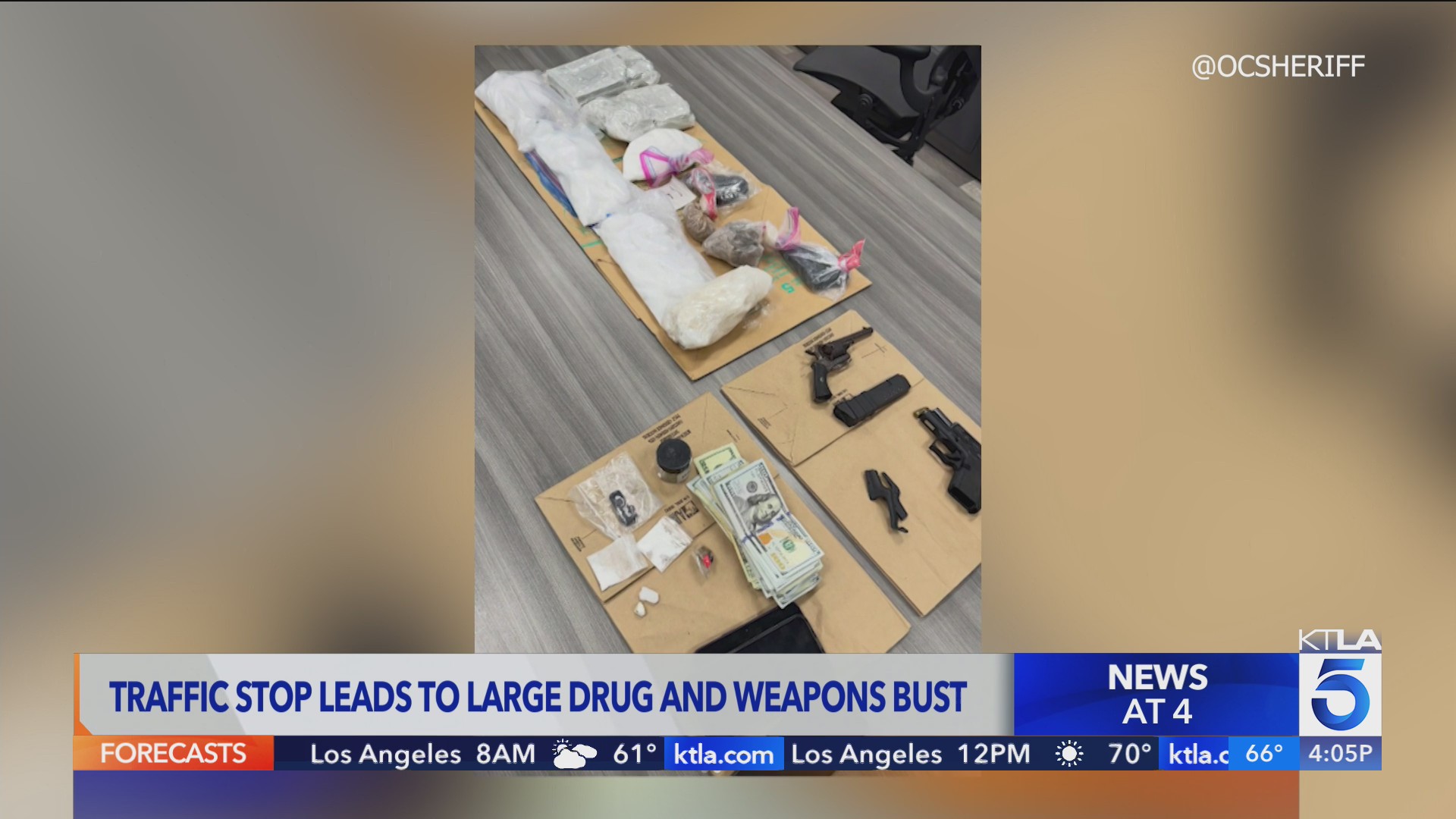 More than 2,000 grams of fentanyl seized during Orange County traffic stop