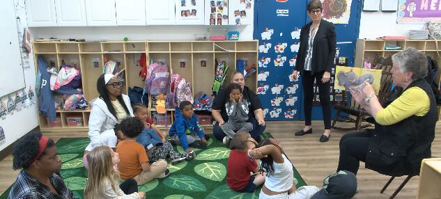 Literacy volunteers bring books and songs to West Fairmont Head Start/Pre-K