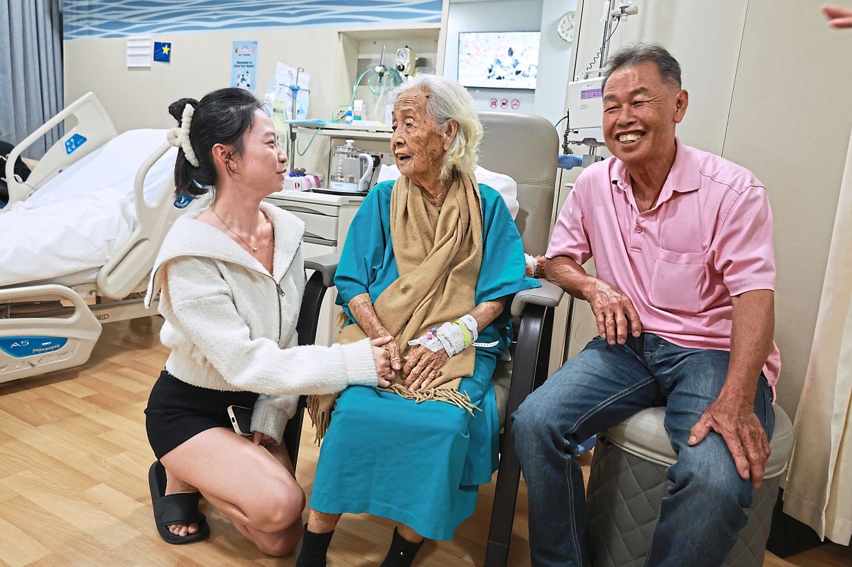 Centenarian carries on after fall