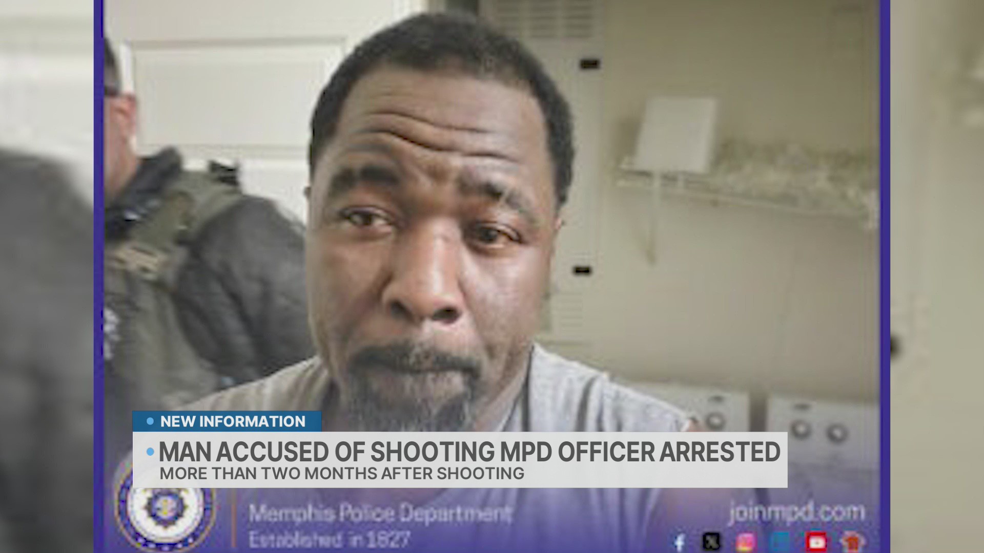 Man accused of shooting MPD officer arrested