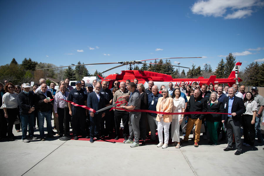 Madison Memorial celebrates first helicopter stationed at hospital