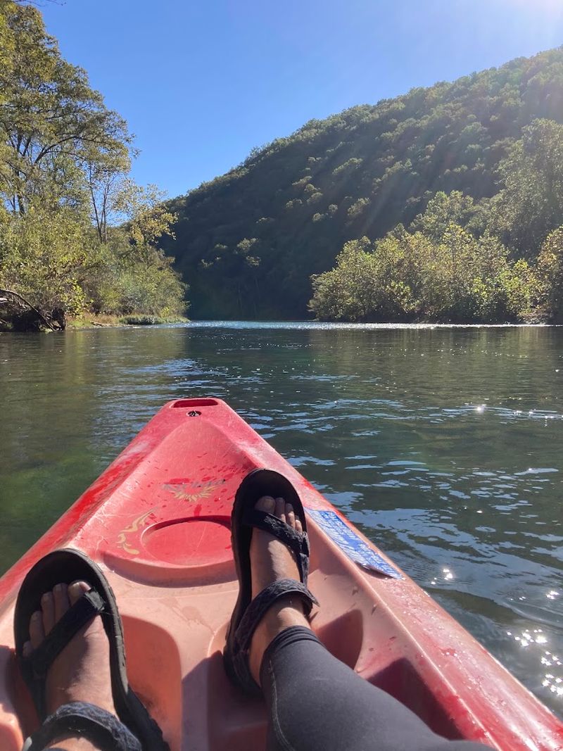 This crystal-clear Missouri river feels like you’re floating on glass