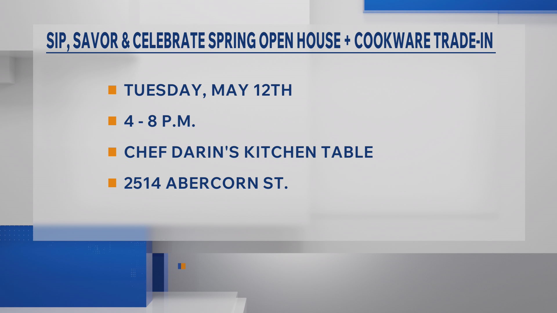 Community corner: Chef Darin’s Kitchen Table celebrates 11 years with ...