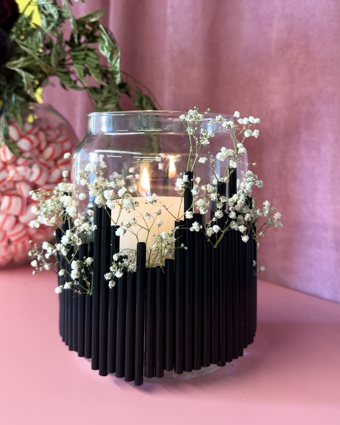 Bougeoir Rotatif Magnifique - Lanterne Tournante Élégante Pour Ambiance Romantique Noël, Mariage Et Dîner