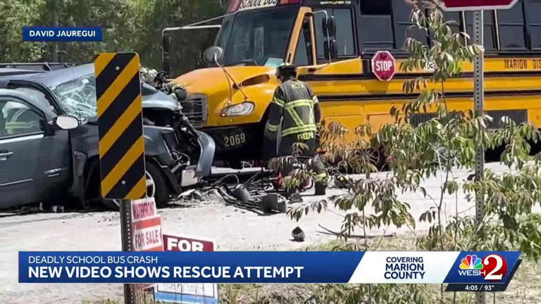 Video shows heroic rescue attempt following fatal school bus crash in ...